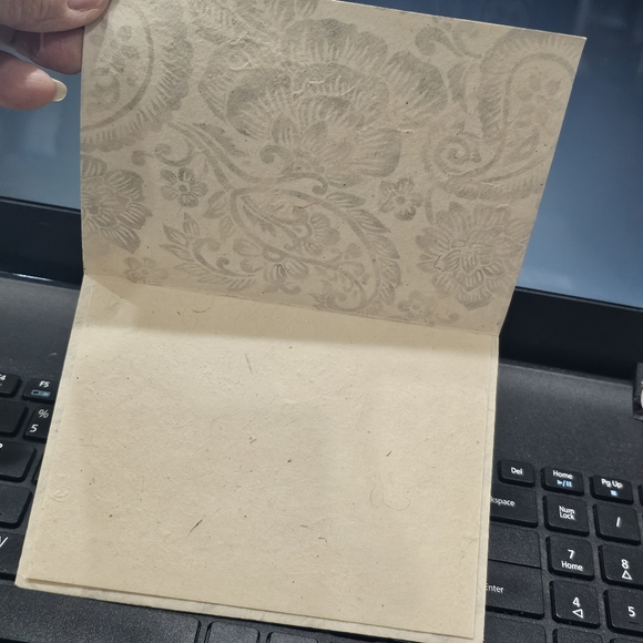Handcrafted in Nepal Blank Paisley Note Cards Set 5 New in Package L👀K Vintage - Picture 11 of 13